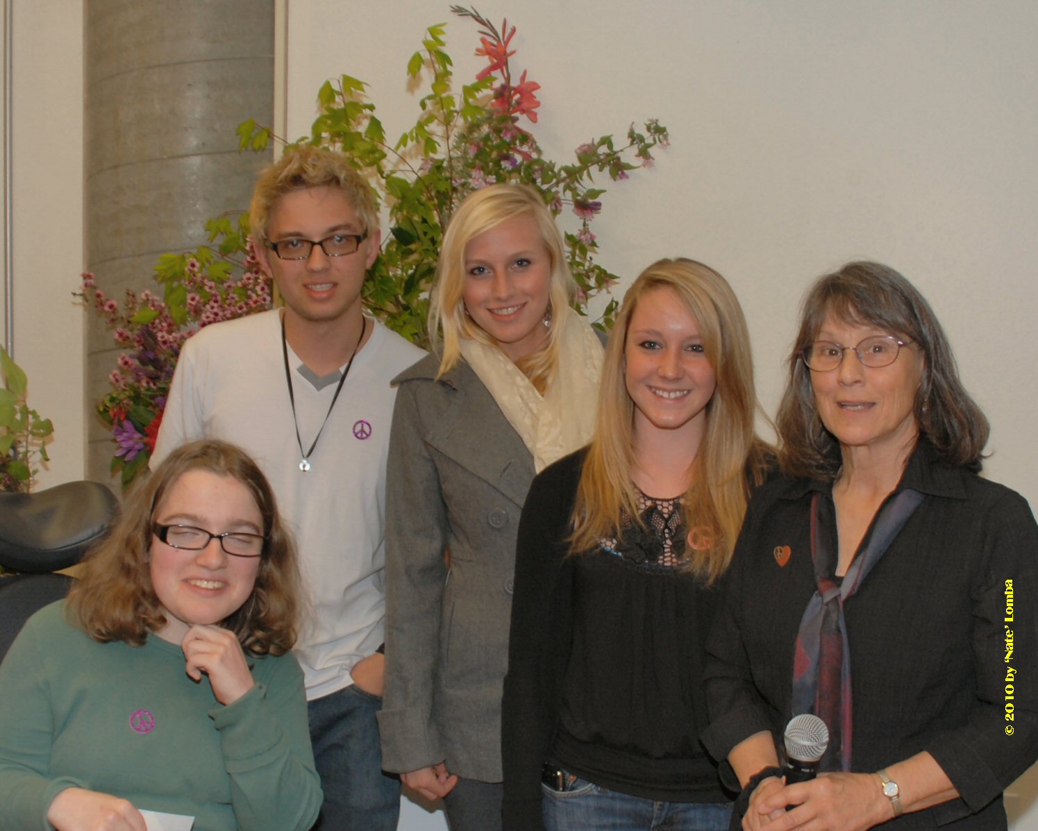 2010 Peace Poetry Contest award recepients